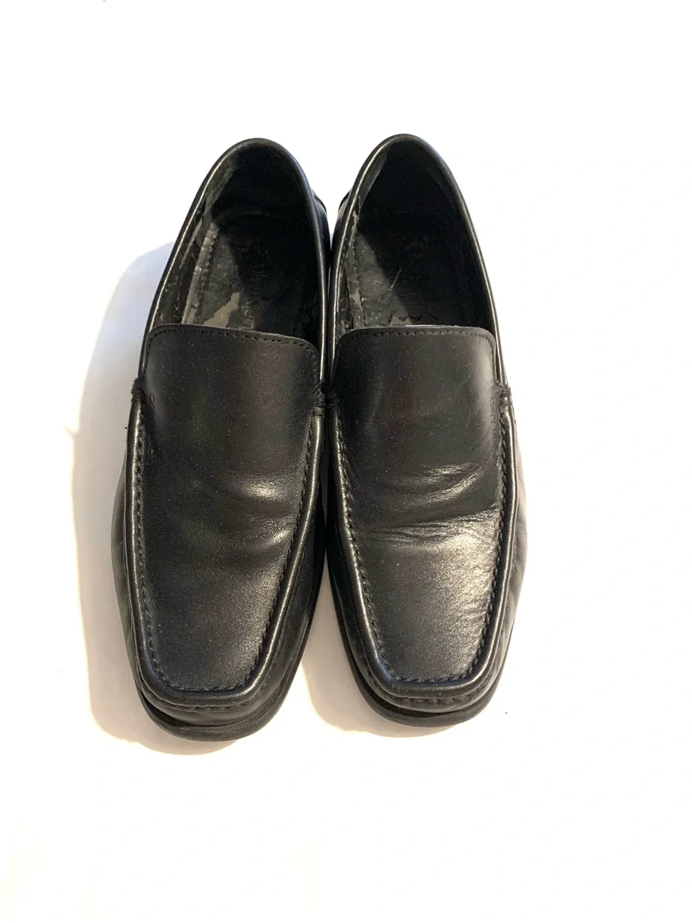Calvin Klein polished leather